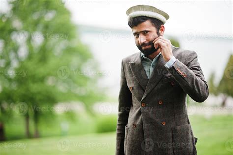 Beard afghanistan man wear pakol hat and jacket. 10496257 Stock Photo ...