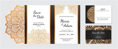 Laser Cut Formal Wedding Invitation Template 19607505 Vector Art At