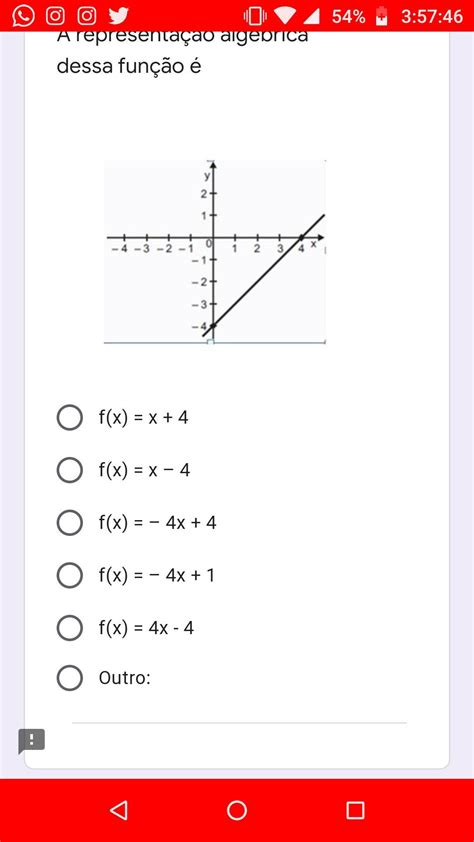 Observe Abaixo O Esboço Do Gráfico De Uma Função Polinomial Do 1º Grau