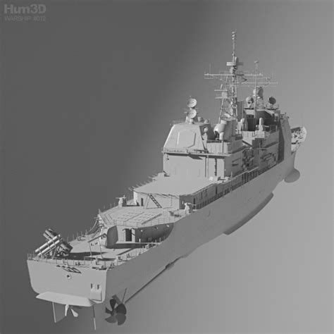 Ticonderoga Class Cruiser 3d Model Ship On Hum3d