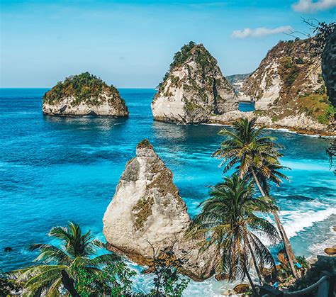 Insel Nusa Penida in Indonesien bei Bali Strände mehr