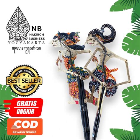 Wayang Kulit Arjuna Srikandi Mini Gapit Tanduk Halus Super Mini Ukuran