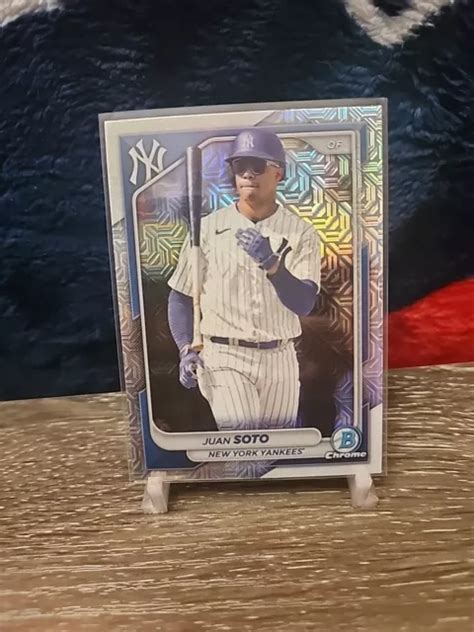 2024 BOWMAN MEGA Box Cromato Juan Soto 78 Rifrattore Mojo New York