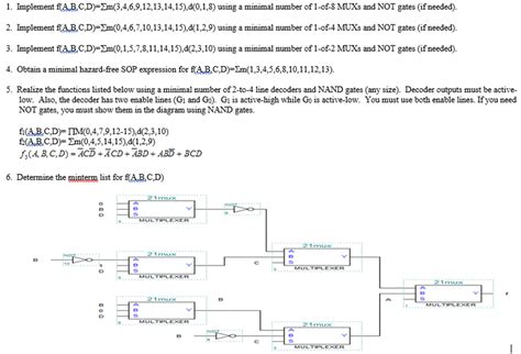 Implement F A B C D Sigma M Chegg