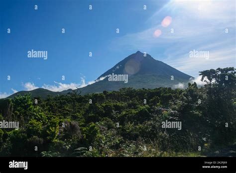 Pico mountain in Pico island Stock Photo - Alamy