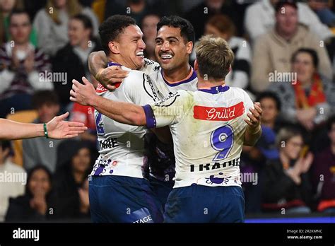 Reimis Smith Of The Storm Scores A Try During The Nrl Round 12 Match