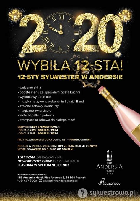 IBB Andersia Hotel Bal Sylwestrowy Sylwester 2024 W Poznaniu