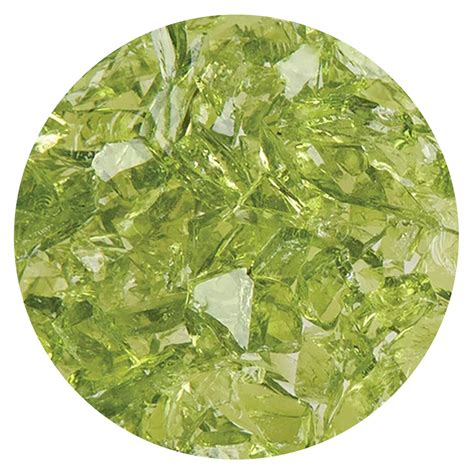 8 5 Oz Lime Green Transparent Coarse Frit 96 COE