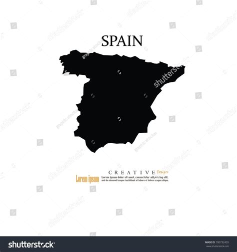 Outline Map Spain Vector Illustration Stock Vector (Royalty Free) 700732435