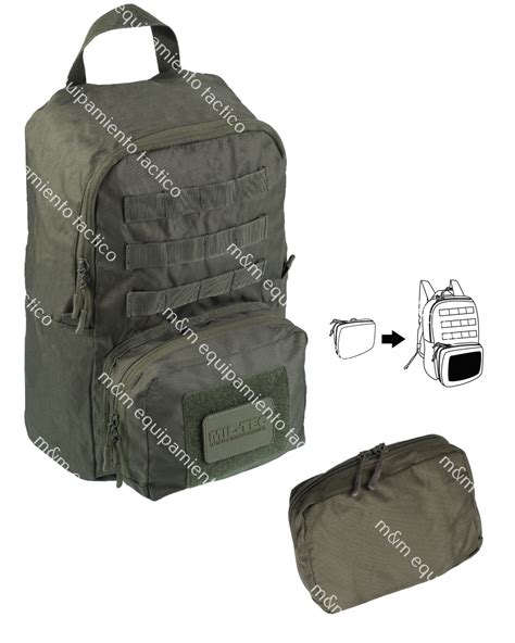 Mochila Miltec Pegable Us Assault L Verde M M Equipamiento T Ctico