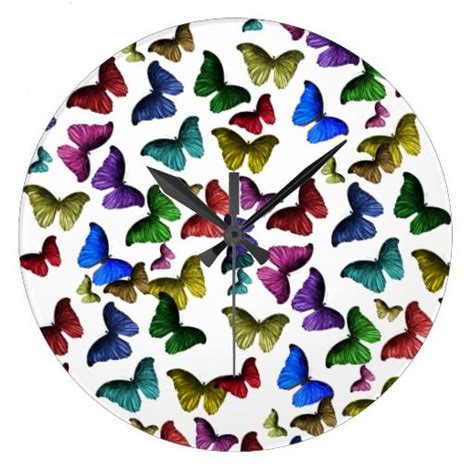 Butterfly Clock Clock Butterfly Wall Wall Clock