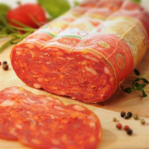 Pikante Spianata Salami Am Stück Gustini Feinkost