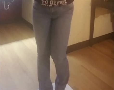 Desperate Brunette Floods Her Pants ThisVid