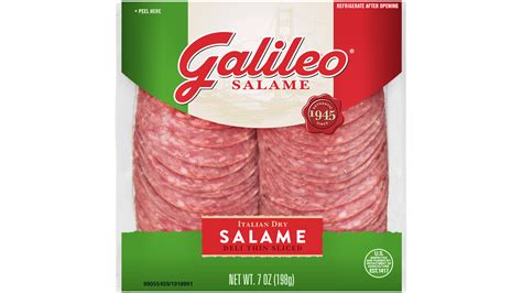 Galileo Salame Thin Sliced Italian Dry Salame Oz Delivery Near Me