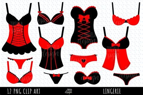 Lingerie Clipart Bachelorette Clipart Sexy Underwear