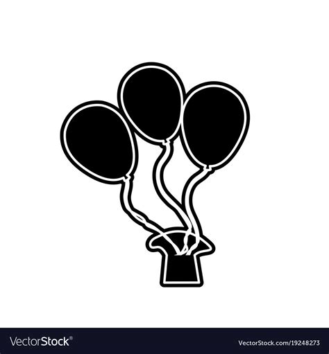 Isolated balloon design Royalty Free Vector Image