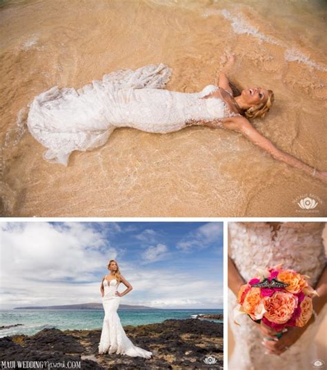 Trash The Dress Shoot Makena Cove Maui Hawaii