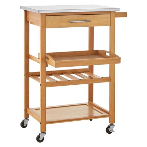 Brambly Cottage Burnett 58cm Wide Rolling Kitchen Trolley With