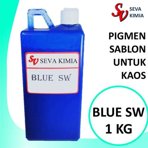 Jual Pigment Blue SW 1 Kg Pewarna Sablon Pigment Basis Air Kab