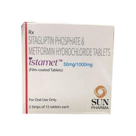 Sitagliptin Metformin 50 Mg 1000 Mg Tablet At 390 Strip SAMTA ROAD