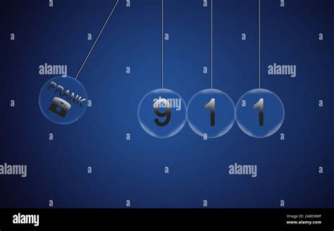 Prank call icon on Newton's cradle swings through 911 and about to ...