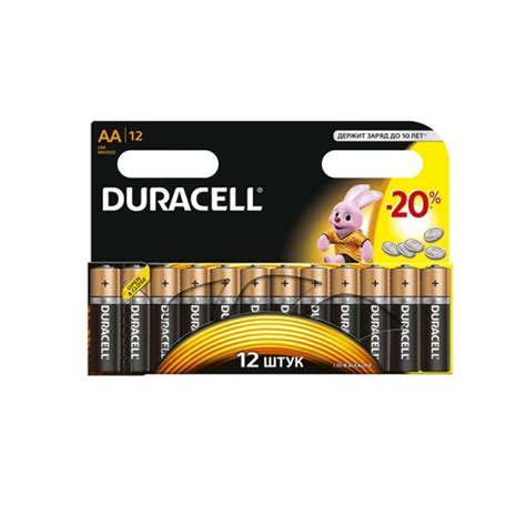 Батарейки Duracell LR6 AA 10шт фото отзывы характеристики в