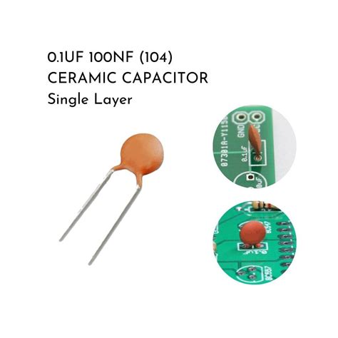 0.1uF 100nF Ceramic Capacitor (104)