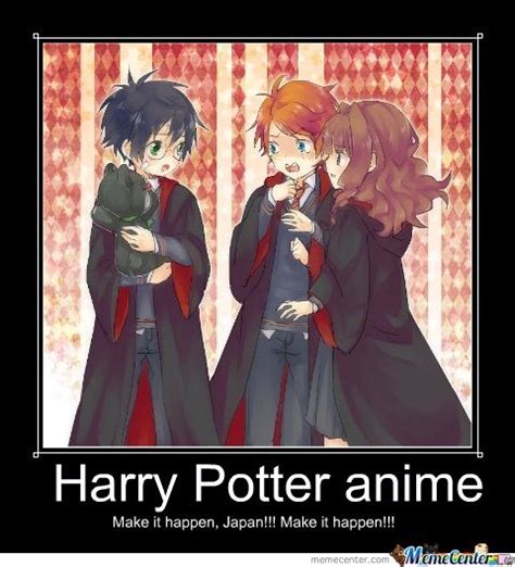 If Harry Potter Was An Anime Harry Potter Characters Drawn Anime