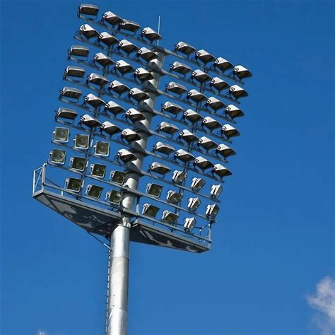 Galvanized Iron Stadium High Mast Lighting Pole At Rs 39000 Unit In Howrah