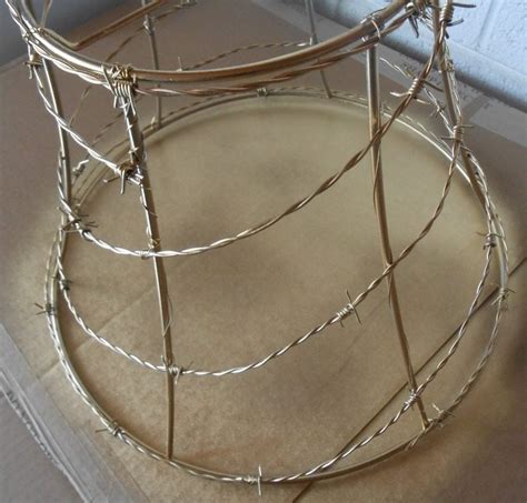 Upcycled Wire Lamp Shade DIY Inspired