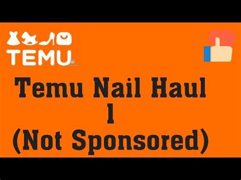 Temu Nail Haul Not Sponsored Youtube