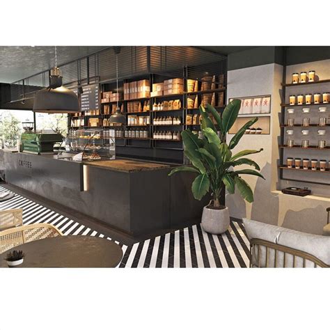 High End Coffee Shop Furniture Modern Cafe Store Design For Sale