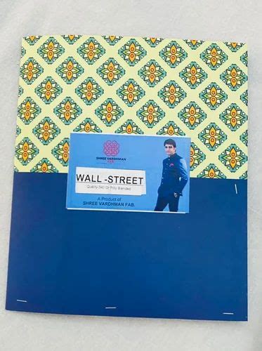 Snz Wall Street Polyester Blended Suiting Fabric For Clothing