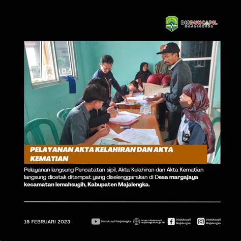 Pelayanan Langsung Pencatatan Sipil Akta Kelahiran Dan Akta Kematian