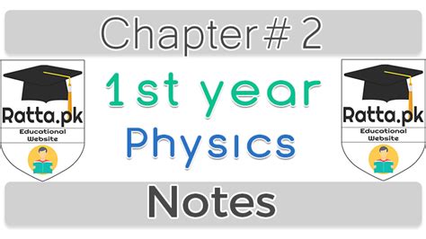 St Year Physics Notes Chapter Th Class Notes Pdf Ratta Pk