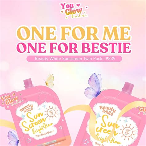 YOU GLOW BABE BEAUTY WHITE SUNSCREEN BRIGHT GLOW With SEABUCKTHORN