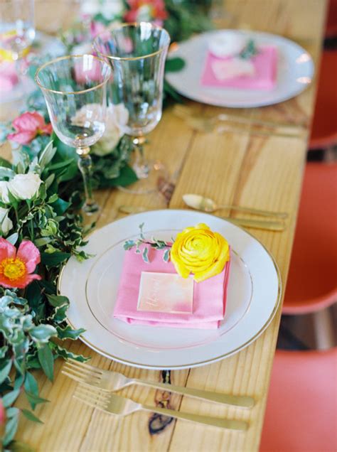 Vibrant Summer Wedding Inspiration With Fun Colors ⋆ Ruffled