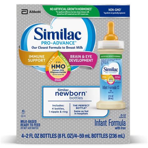 Similac Pro Advance Infant Formula Ready To Feed 2 Fl Oz Bottle