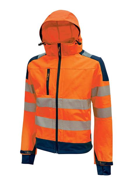 Veste Haute Visibilit Softshell Orange Upower Voussert