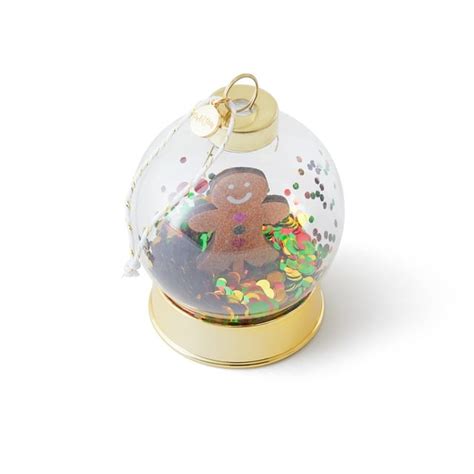 Packed Party "Oh Snap" Confetti Gingerbread Multi-color Snowglobe Christmas Tree Ornament ...