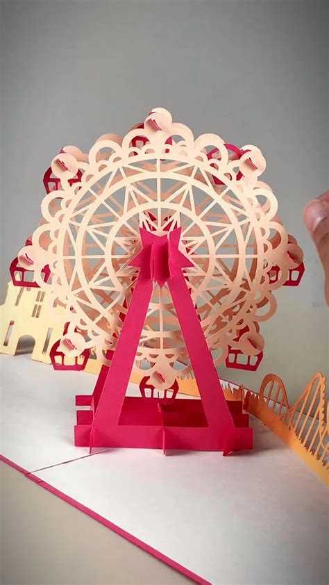 How To Make A Ferris Wheel Pop Up Card Paper Soul Craft Video In