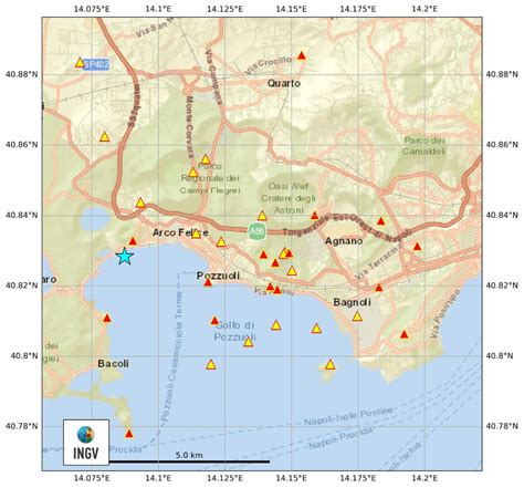 Campi Flegrei Nuovo Terremoto Nel Golfo Di Pozzuoli