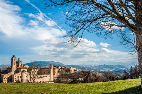 A View Of Urbino With The Ducal Palace Urbino Marche Italy