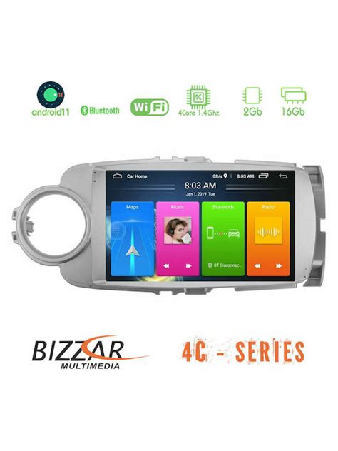 Bizzar Ηχοσύστημα Αυτοκινήτου για Toyota Yaris 2012 2015 Bluetooth USB