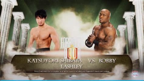 Wwe X Aew Katsuyori Shibata Vs Bobby Lashley Youtube