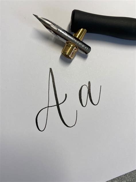 How To Write Calligraphy Letter A Blue Skies Lettering