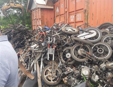 Lagos Taskforce Set To Crush 2 228 Motorcycles Following The Ban On