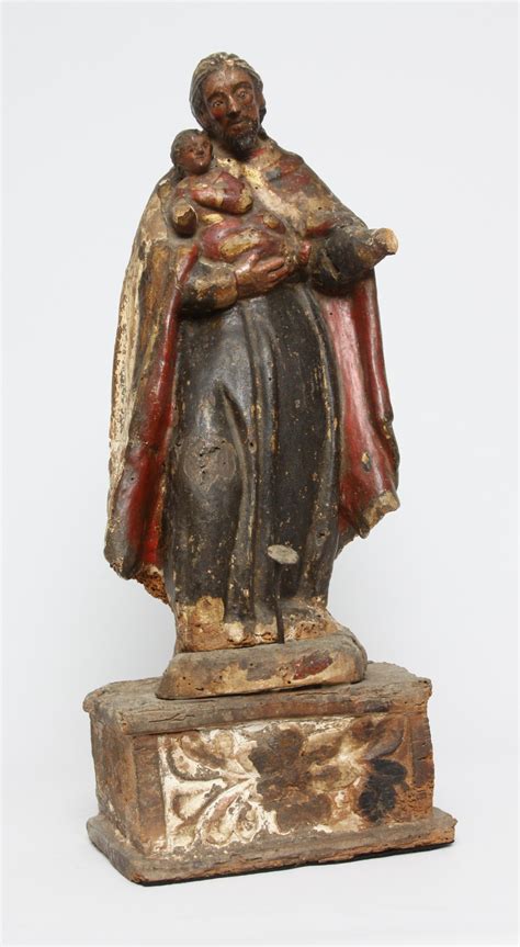 Mexican Santos Figure, St.Joseph | Inventory | WOLFS Fine Paintings and ...