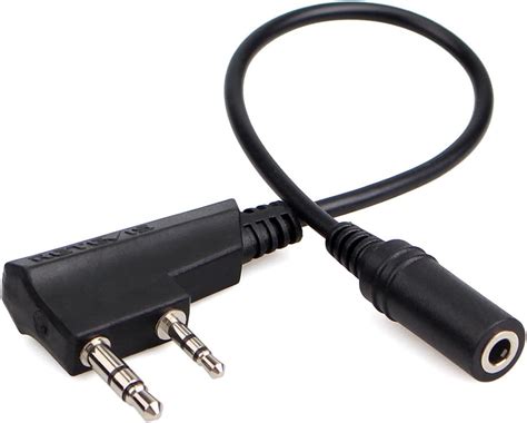 Adaptador De Fone De Ouvido Retevis 2 Pinos Para 3 5 Mm Walkie