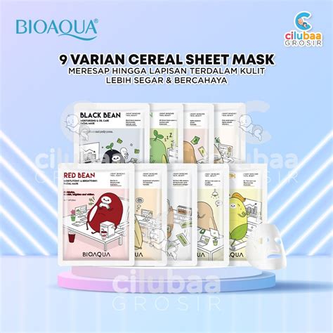 Jual BIOAQUA Masker Wajah Cereal Sheet Mask Facial Mask 25mL Masker